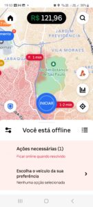 Comprovante de ganhos da Uber